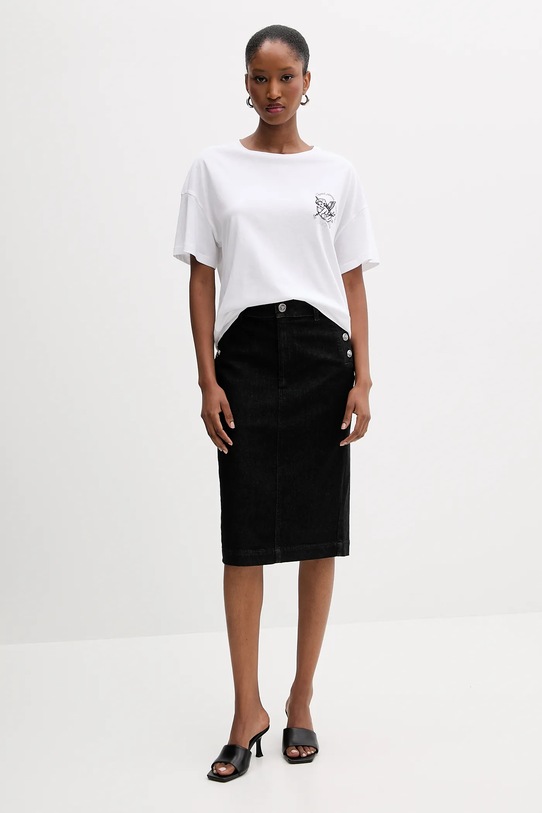 Liu Jo spódnica jeansowa UF5092.D0264 czarny AW25