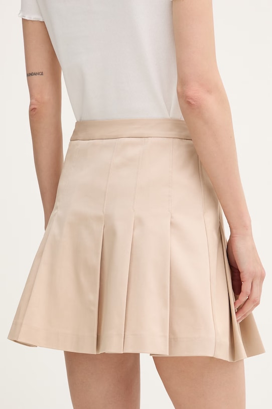 Odzież Lacoste Spódnica bawełniana z elastanem JF8001 beżowy
