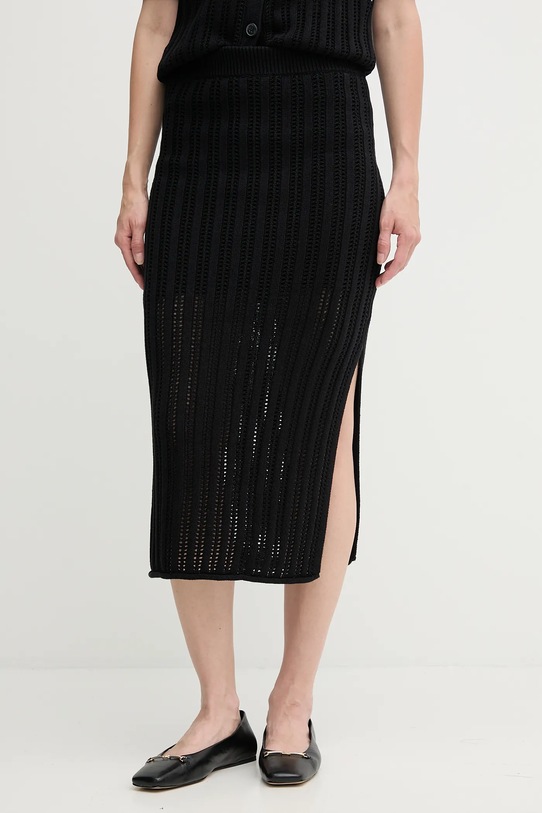 Βαμβακερή φούστα Dkny casual μαύρο DJ5R0682
