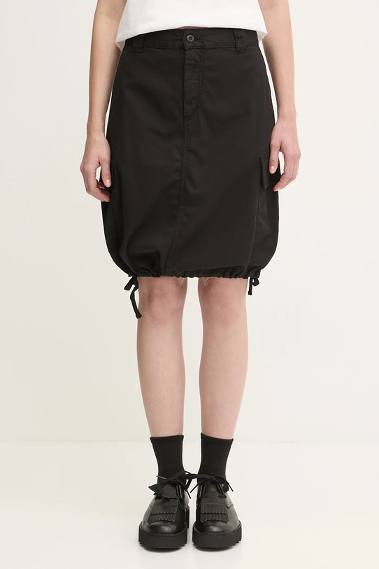 Bavlněná sukně Carhartt WIP W' Kingston I035579.89GD černá
