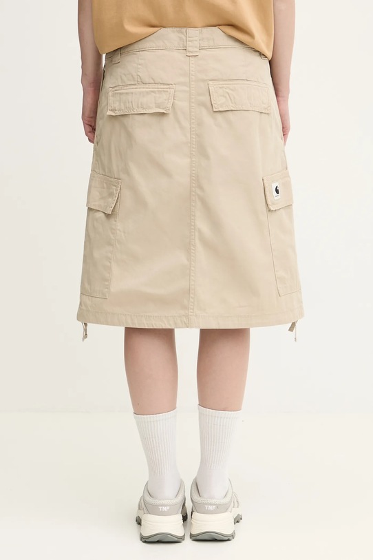 Clothing Carhartt WIP cotton skirt W' Kingston I035579.G1GD beige