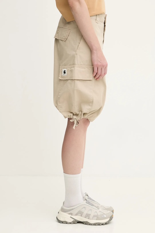 Carhartt WIP spódnica bawełniana W' Kingston beżowy I035579.G1GD