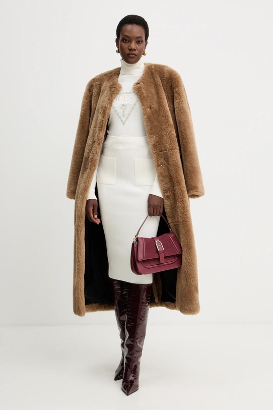 Guess spódnica HARLEY W5BD94.Z0572 beżowy AW25