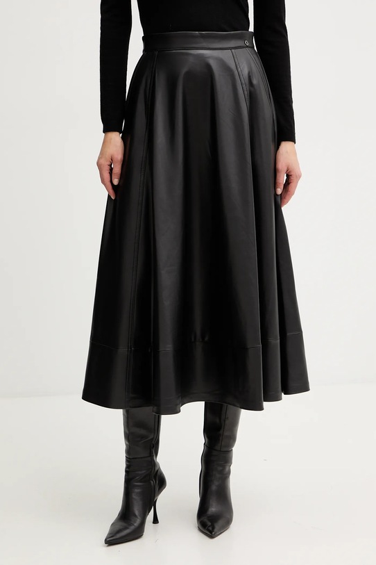 Guess fustă DELORES uni negru W5BD71.K8S30