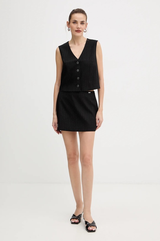 Μίνι φούστα Guess ZANITA W5BD64.W2422 μαύρο AW25