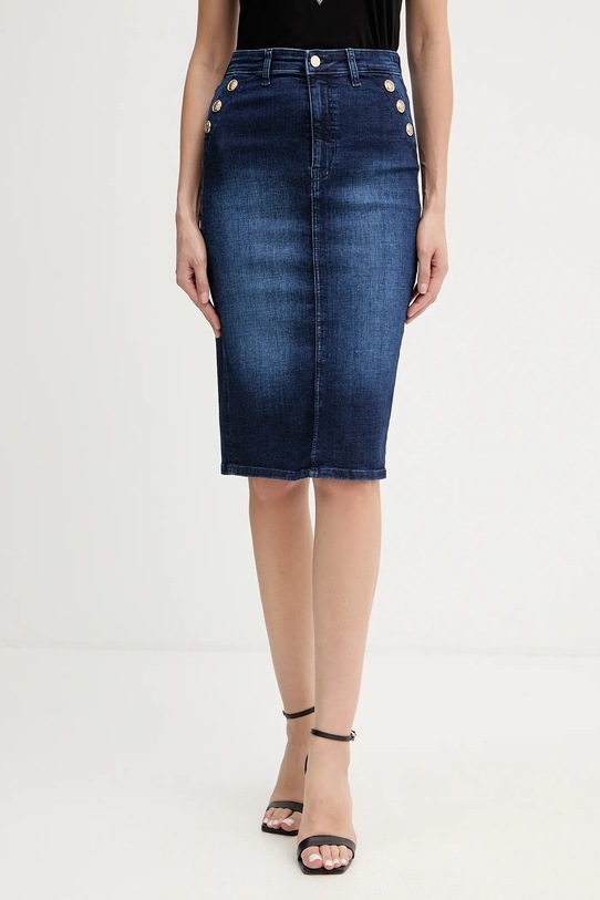 Джинсова спідниця Guess RILEY casual темно-синій W5BD1T.D0791