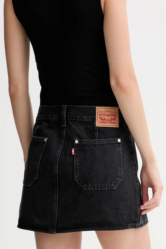 Oblečenie Rifľová sukňa Levi's 003RP čierna