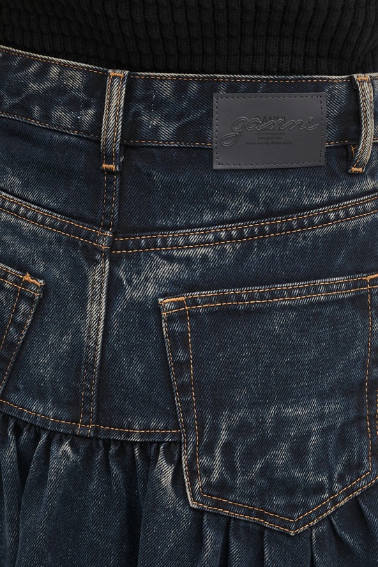 GANNI denim skirt Light Denim Long navy J1759