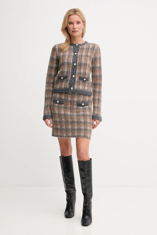 Joop! spódnica z dodatkiem wełny 30048472 brązowy AW25