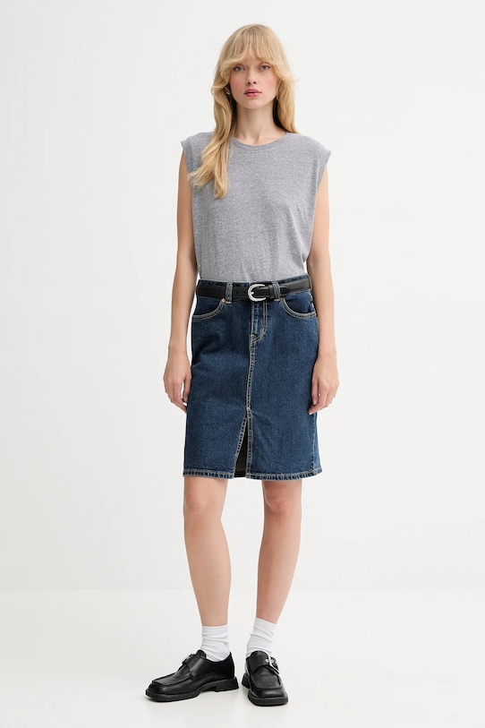 Traper suknja Levi's 003Z6 mornarsko plava AW25