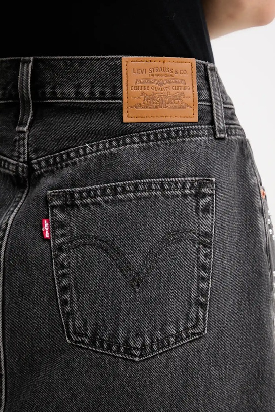 Levi's fustă jeans A4694.0060 gri