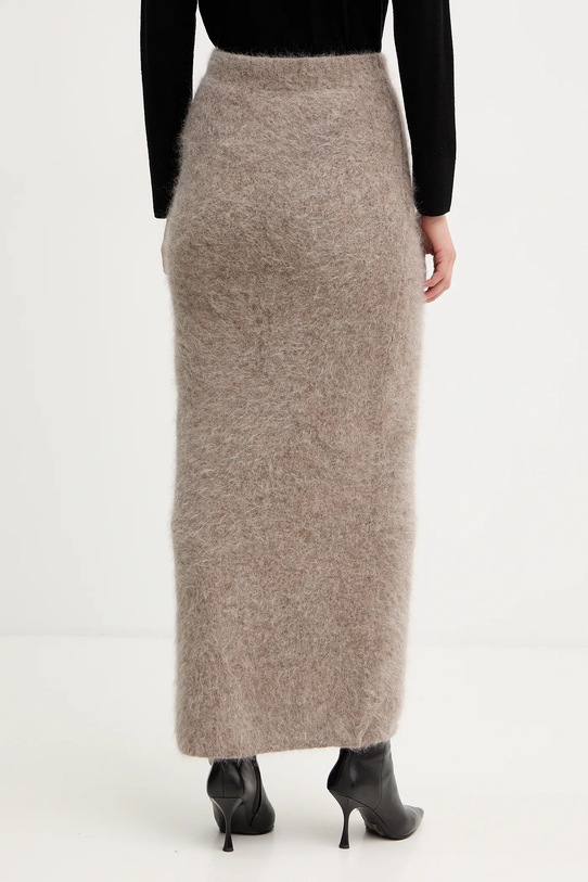 Odzież Marciano Guess spódnica z dodatkiem wełny AGNES 5BGD02.5794Z beżowy