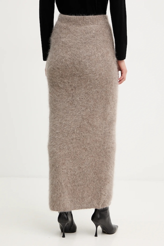 Odzież Marciano Guess spódnica z dodatkiem wełny AGNES 5BGD02.5794Z beżowy
