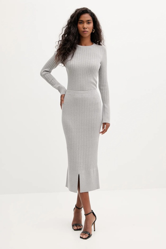 Twinset spódnica 252LI3CBB szary AW25