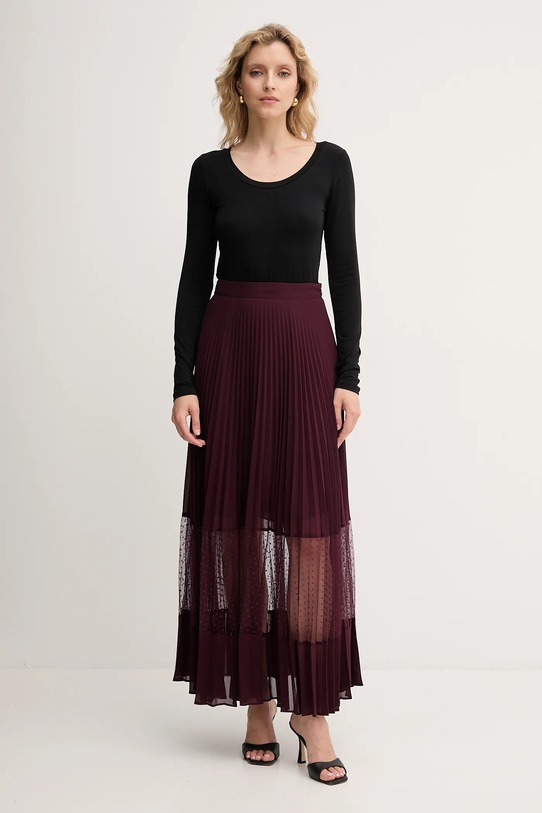 Sukně Twinset 252TP2642 burgundské AW25