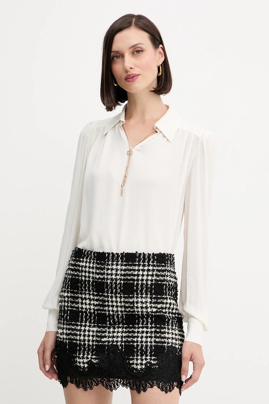 Twinset spódnica z wełną czarny 252TT2112