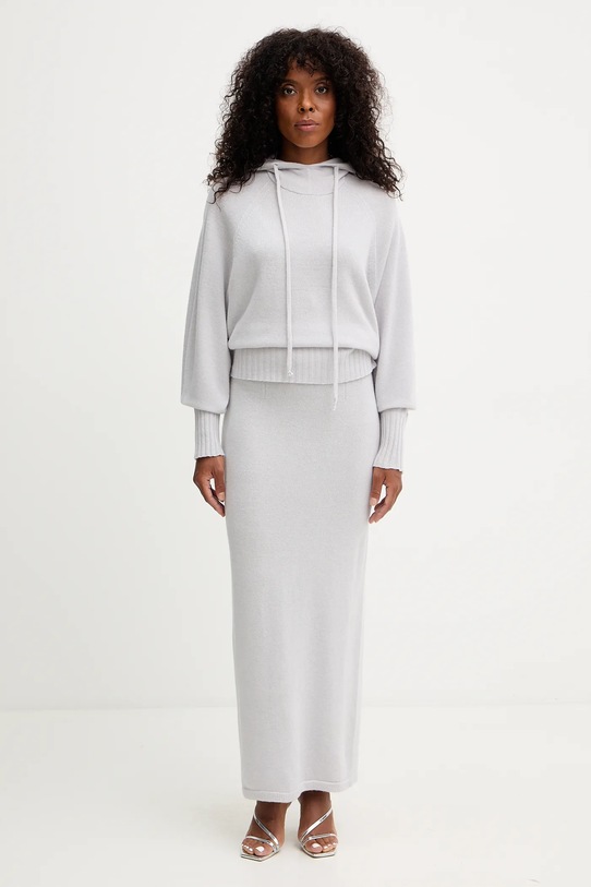 Twinset gonna in lana 252TF3042 grigio AW25