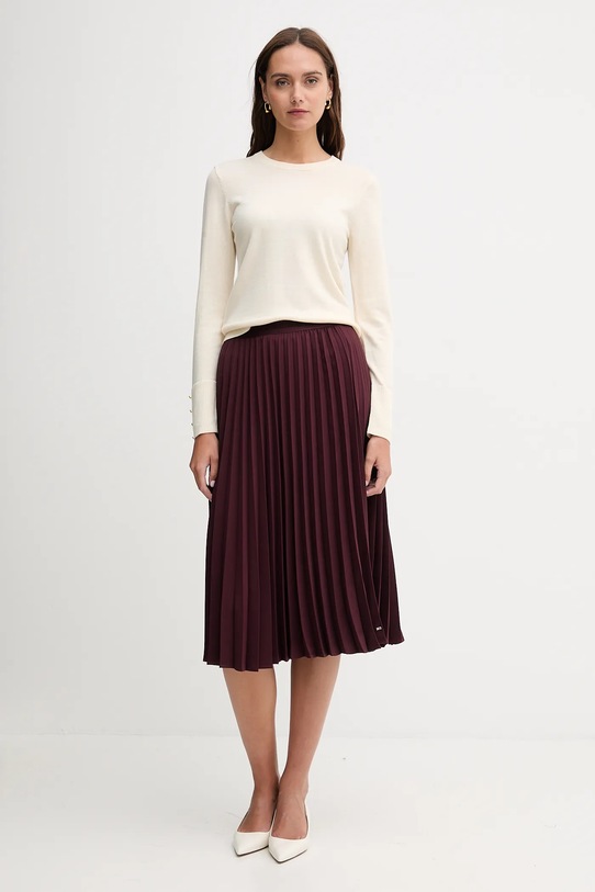Φούστα Tommy Hilfiger WW0WW48538 μπορντό AW25