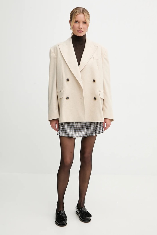 MAX&Co. spódnica z dodatkiem wełny 2526106064200 niebieski AW25