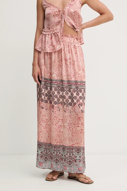 Φούστα Morgan εμπριμέ πορτοκαλί JONY.F