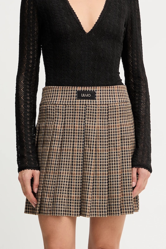 Sukně Liu Jo jemný vzor zelená MF5156.T4335