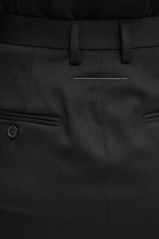 Юбка с шерстью MM6 Maison Margiela S52MI0021.S47848.900 чёрный