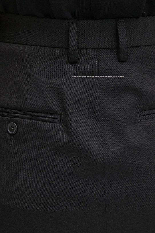 Юбка с шерстью MM6 Maison Margiela S52MI0021.S47848.900 чёрный