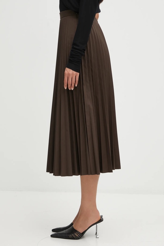 MM6 Maison Margiela spódnica S62MA0096.M35609.143 brązowy AW25