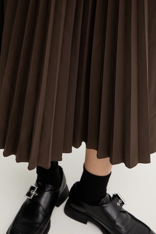 MM6 Maison Margiela fustă maro S62MA0096.M35609.143