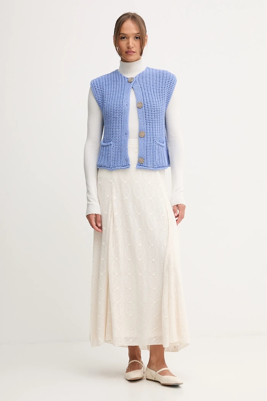 Хлопковая юбка Pedro del Hierro 7592135 бежевый AW25