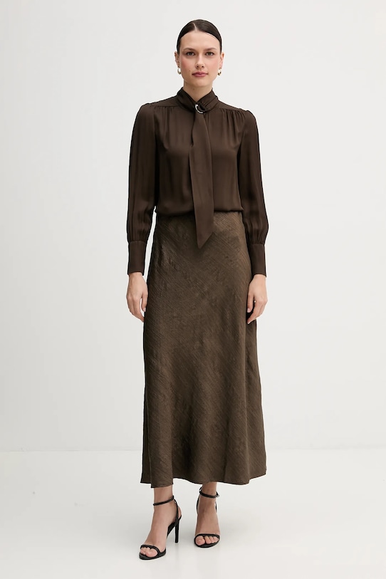 Pedro del Hierro spódnica 7592131 brązowy AW25