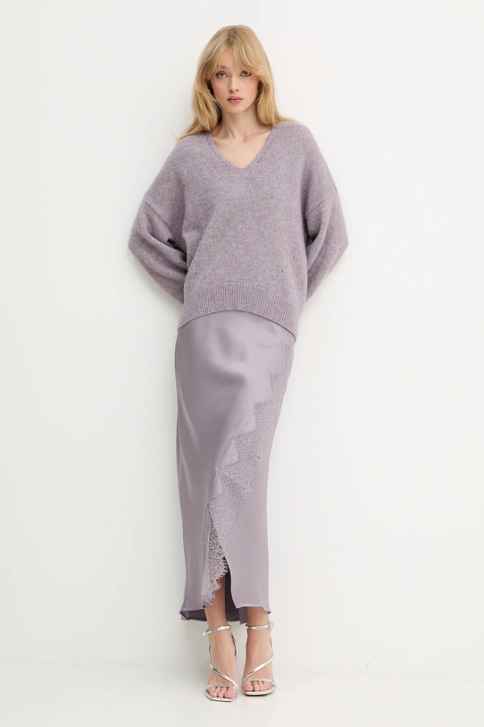 BOSS Orange spódnica 50548389 fioletowy AW25