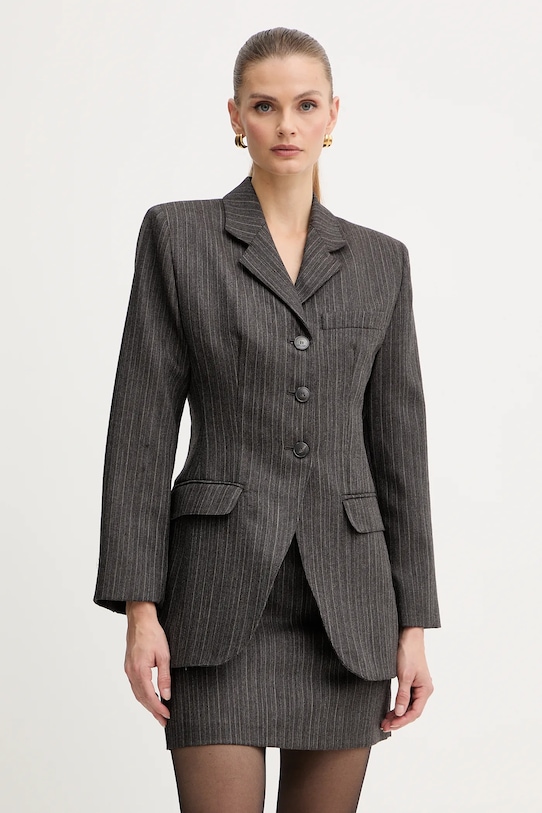 Marella spódnica wełniana szary 2523106112200