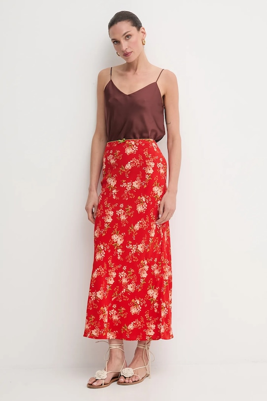 Never Fully Dressed fustă NFDSK738 rosu AW25