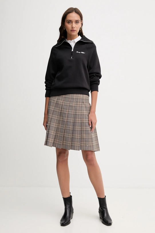Φούστα Tommy Hilfiger WW0WW46651 καφέ AW25