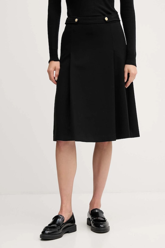 Tommy Hilfiger spódnica z elastanem czarny WW0WW48263