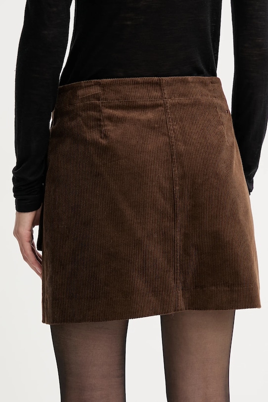 Oblečenie Menčestrová sukňa Tommy Hilfiger WW0WW46649 hnedá