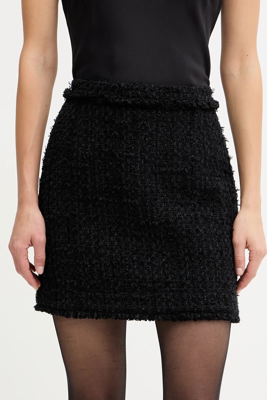 BOSS spódnica z domieszką wełny casual czarny 50548094