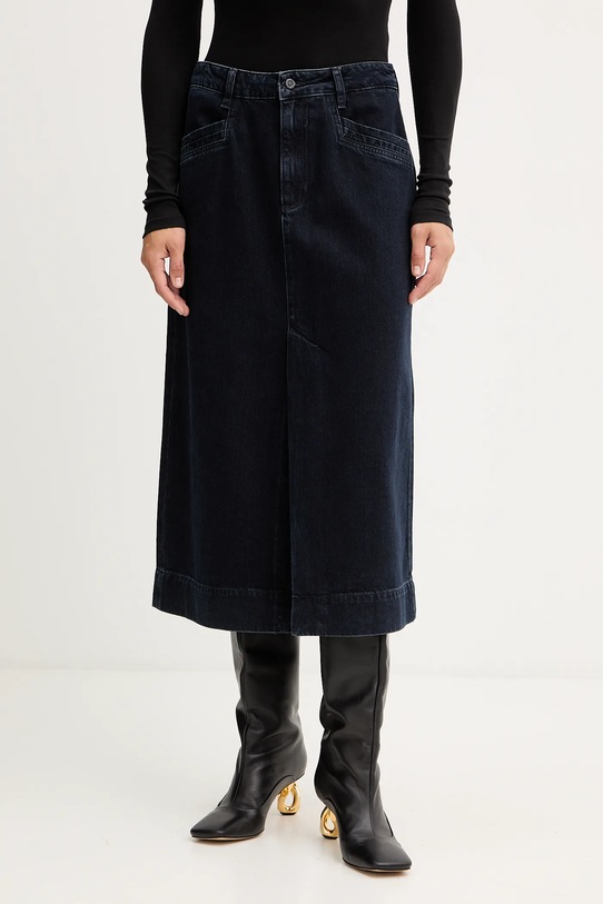 BOSS fustă jeans uni bleumarin 50551422