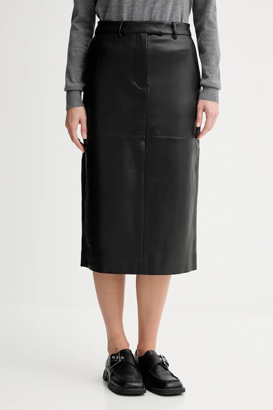 Sukňa Calvin Klein casual čierna LV044D651G