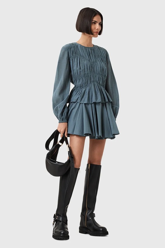 AllSaints spódnica bawełniana TULIP W016RD