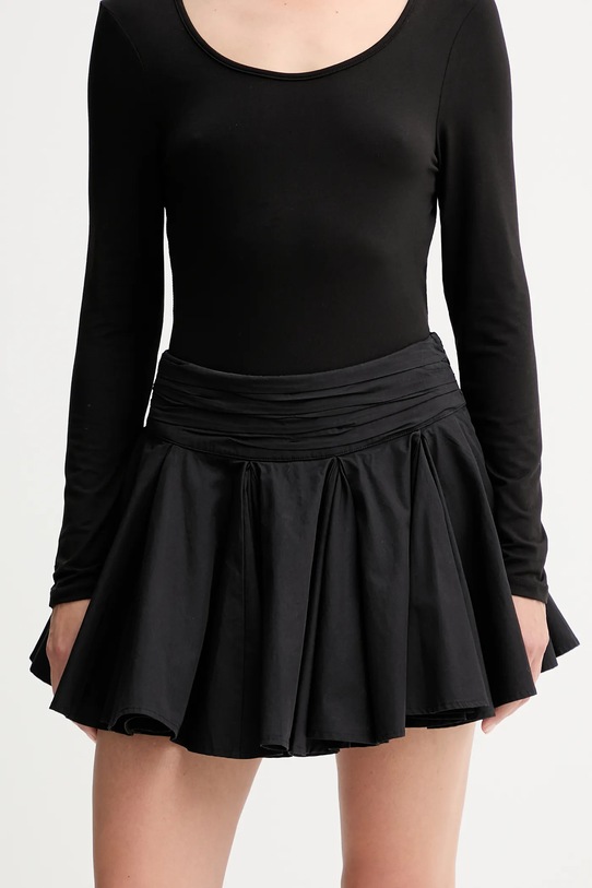 Βαμβακερή φούστα AllSaints TULIP casual μαύρο W016RD