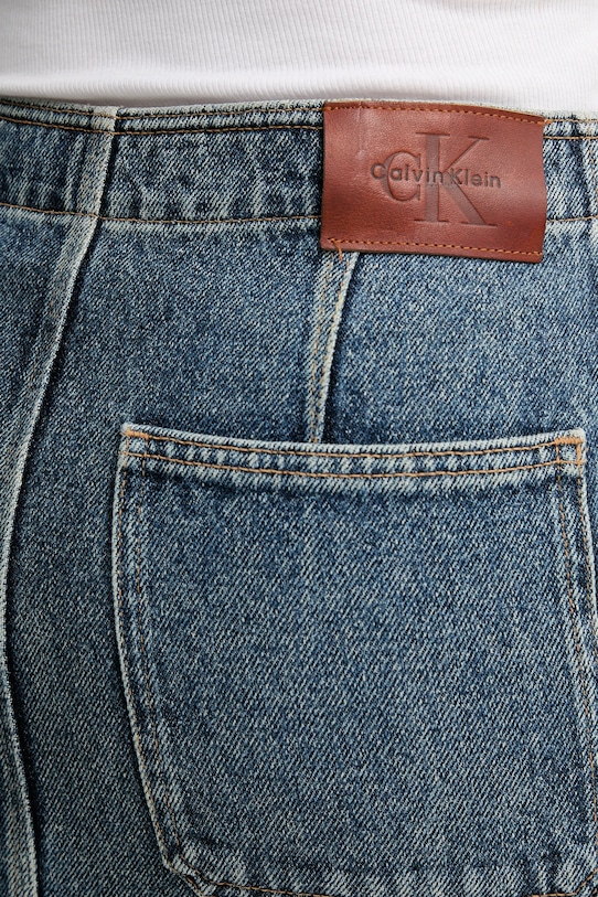 Calvin Klein Jeans spódnica jeansowa niebieski LV047D724G