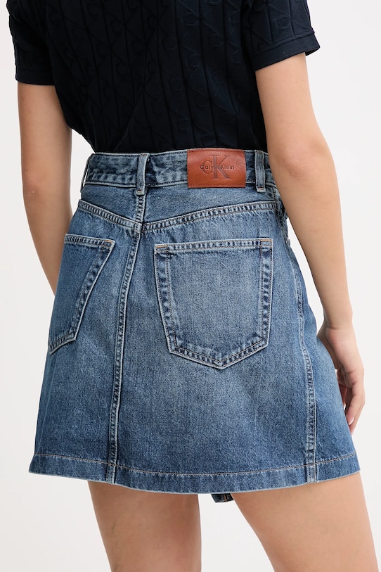 Odzież Calvin Klein Jeans spódnica jeansowa LV047D776G niebieski