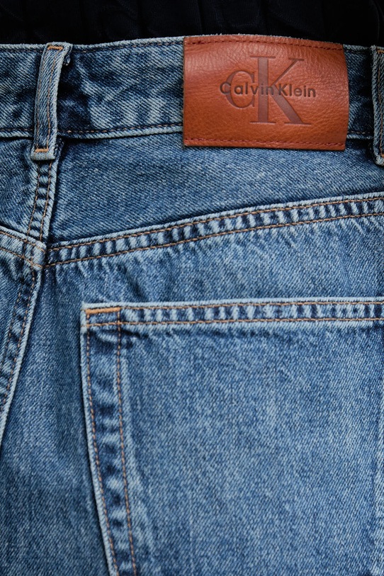 Calvin Klein Jeans spódnica jeansowa niebieski LV047D776G