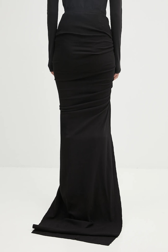 Odzież Rick Owens DRKSHDW spódnica bawełniana Soft Edfu Long DS02E7337.JDB czarny