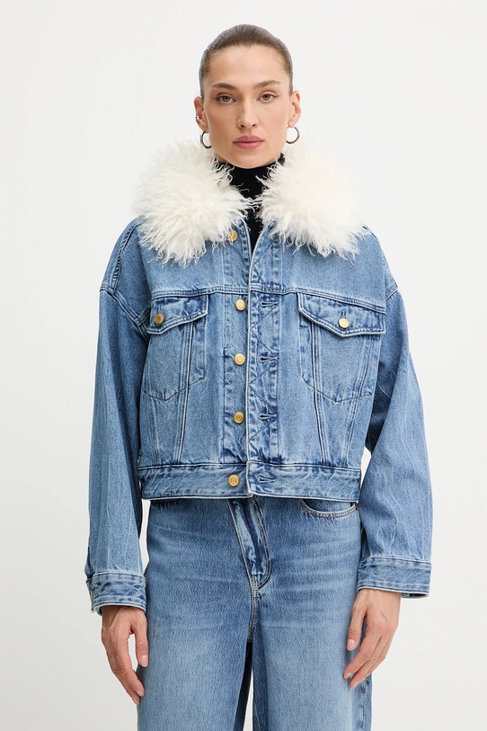 MICHAEL Michael Kors kurtka jeansowa bez kaptura niebieski MF510C8FAU
