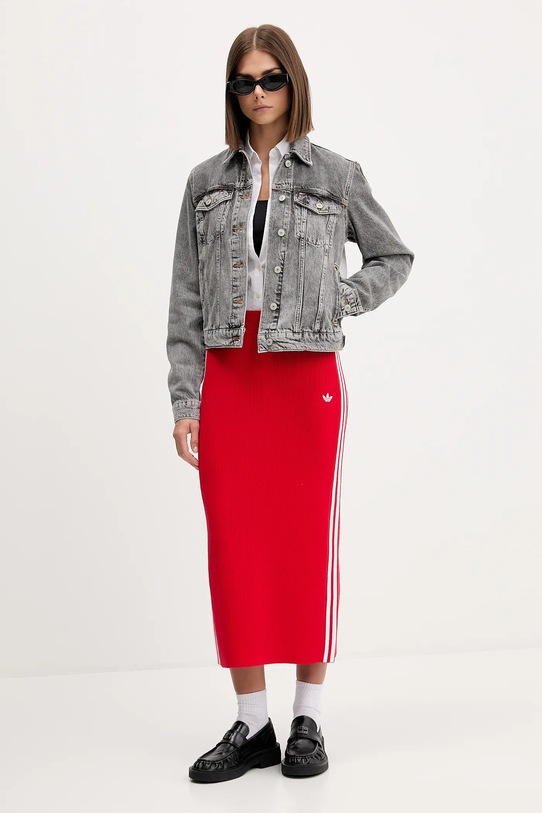 adidas Originals spódnica Knit 3s JW2660 czerwony AW25