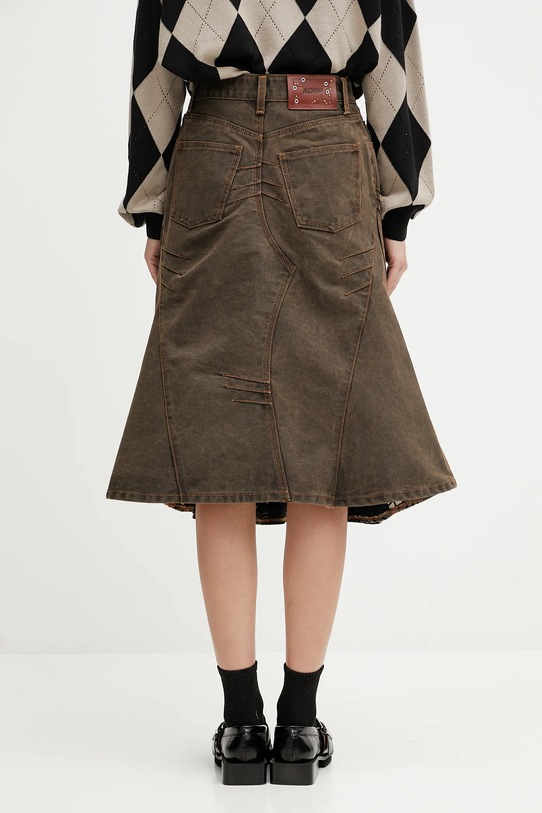 Abbigliamento Andersson Bell gonna di jeans in cotone Custom Flare Layered apa847w marrone