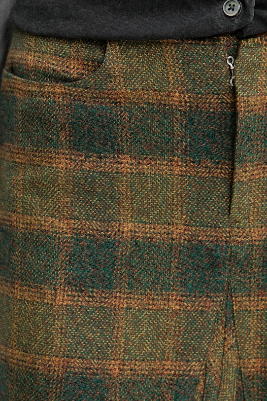 Bavlnená sukňa Our Legacy Rebel zelená W4254RV